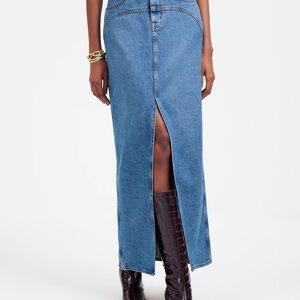(New, never worn) Madewell Denim Western Maxi Skirt